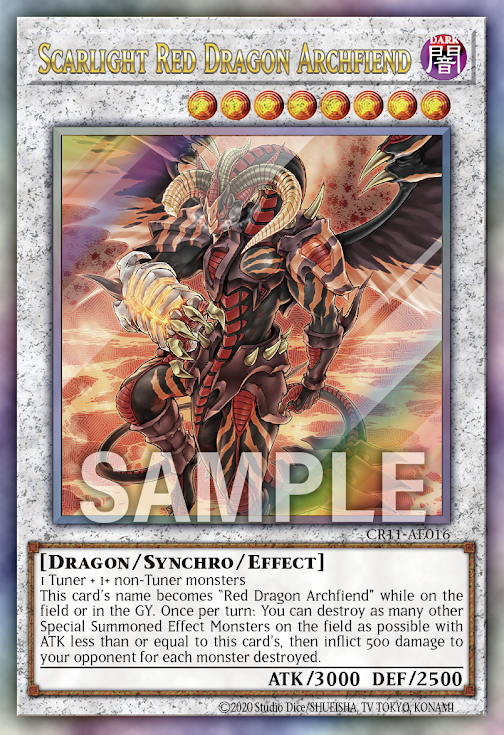 CR11-AE016 (UTR)Scarlight Red Dragon Archfiend(紅惡魔龍 右痕)