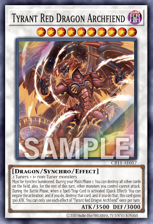 CR11-AE017 (SR)Tyrant Red Dragon Archfiend(紅惡魔龍 暴君)