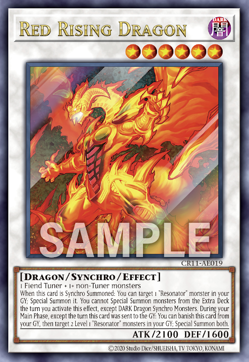 CR11-AE019 (UR/SER/PSER)Red Rising Dragon(真紅昇龍)