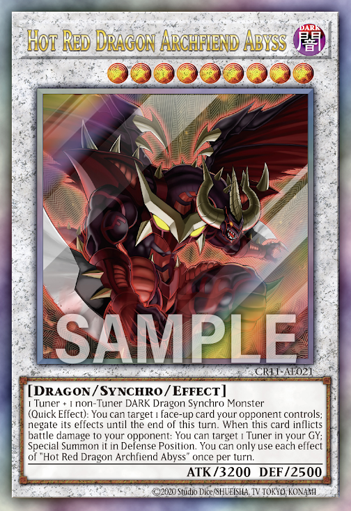 CR11-AE021 (UTR/PSER)Hot Red Dragon Archfiend Abyss(琰魔龍 紅惡魔淵)