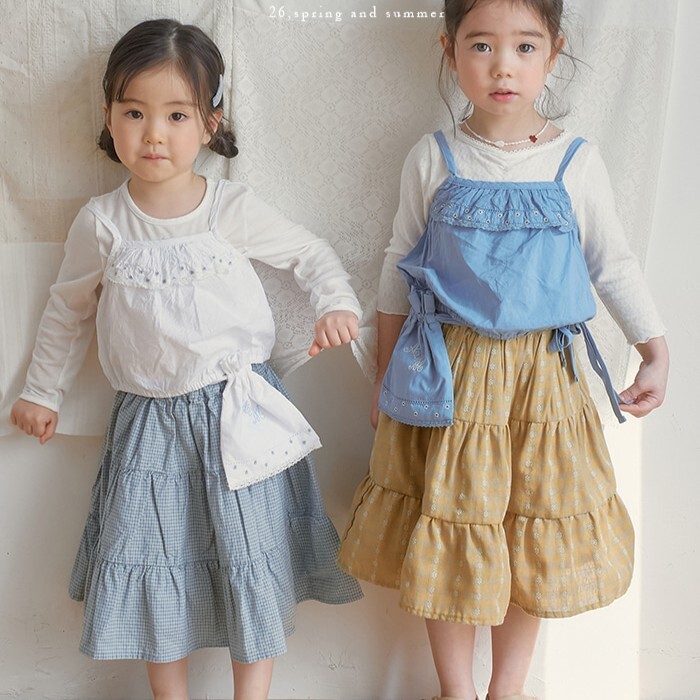 90-130 AM 設計師拼接印花裙 2色