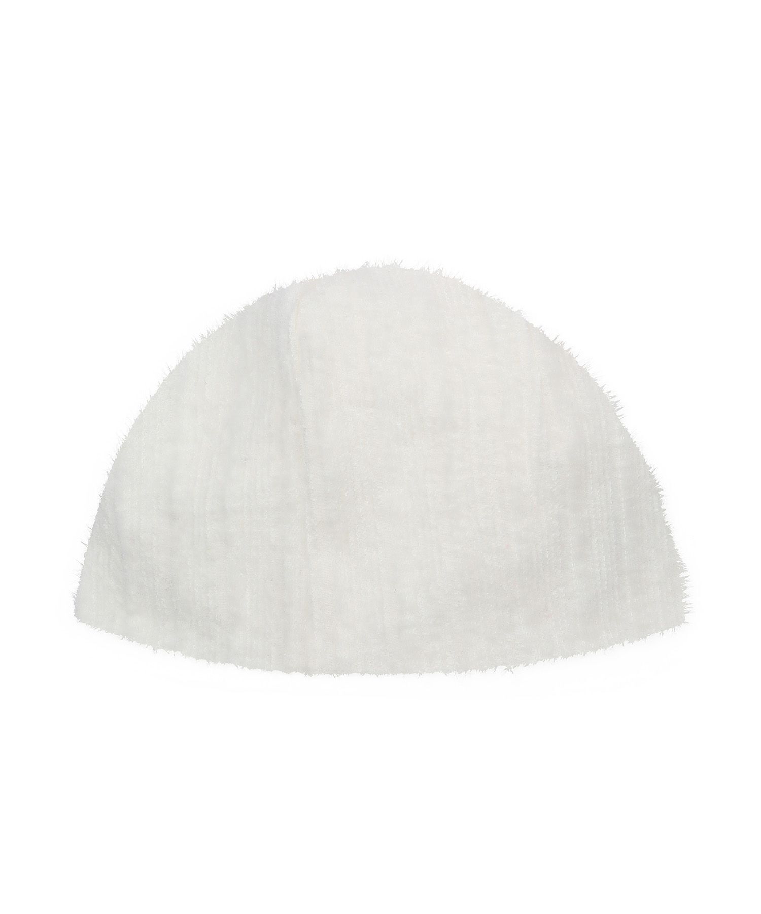 BAUF 鈕扣造型蓬鬆毛帽 象牙白 BH25FW-WIVY8F