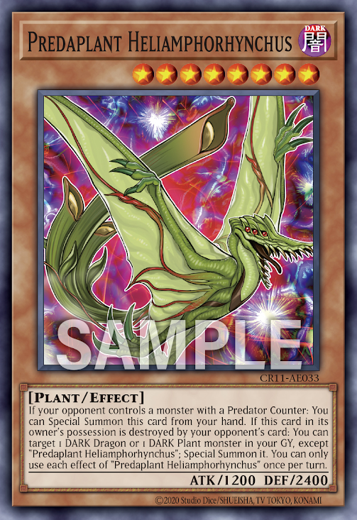 CR11-AE033 Predaplant Heliamphorhynchus(捕食植物 太陽瓶子草喙嘴龍)