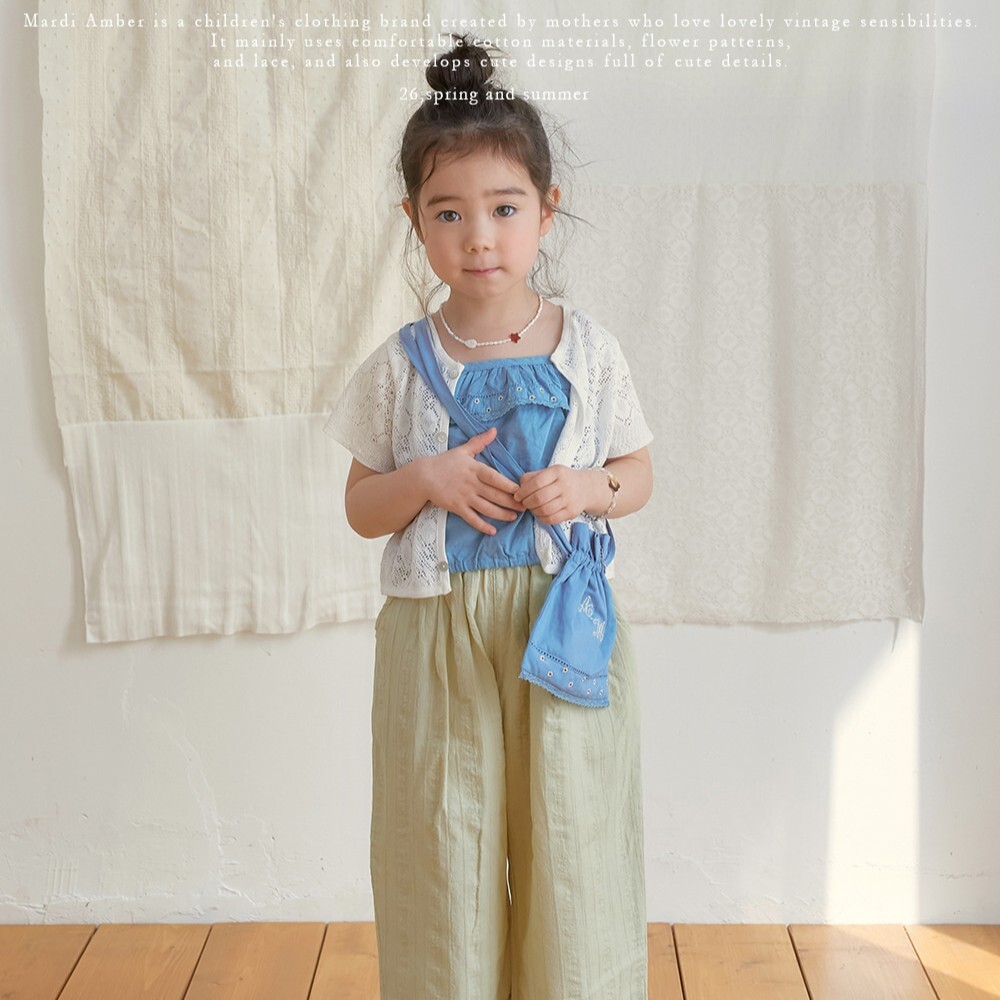 90-130 AM 設計師鉤針編織短袖外套 2色