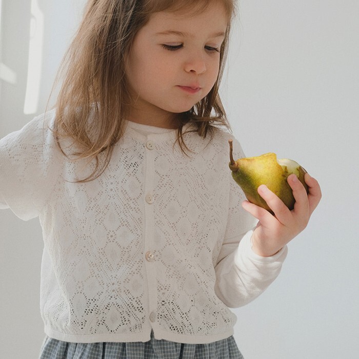 90-130 AM 設計師鉤針編織短袖外套 2色