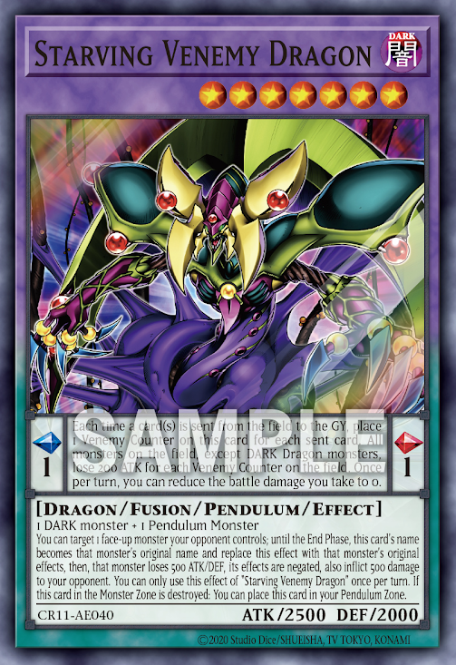 CR11-AE040 (SR)Starving Venemy Dragon(飢仇毒龍)