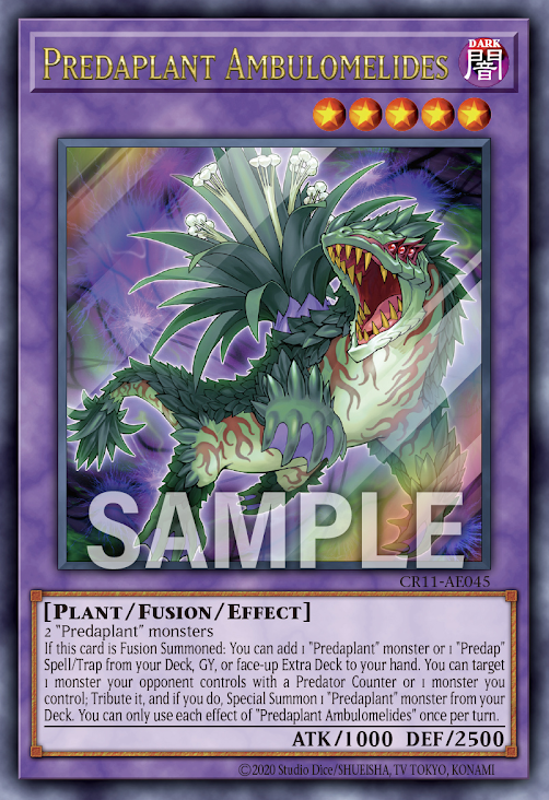 CR11-AE045 (UR/SER)Predaplant Ambulomelides(捕食植物 鳳梨走鯨)
