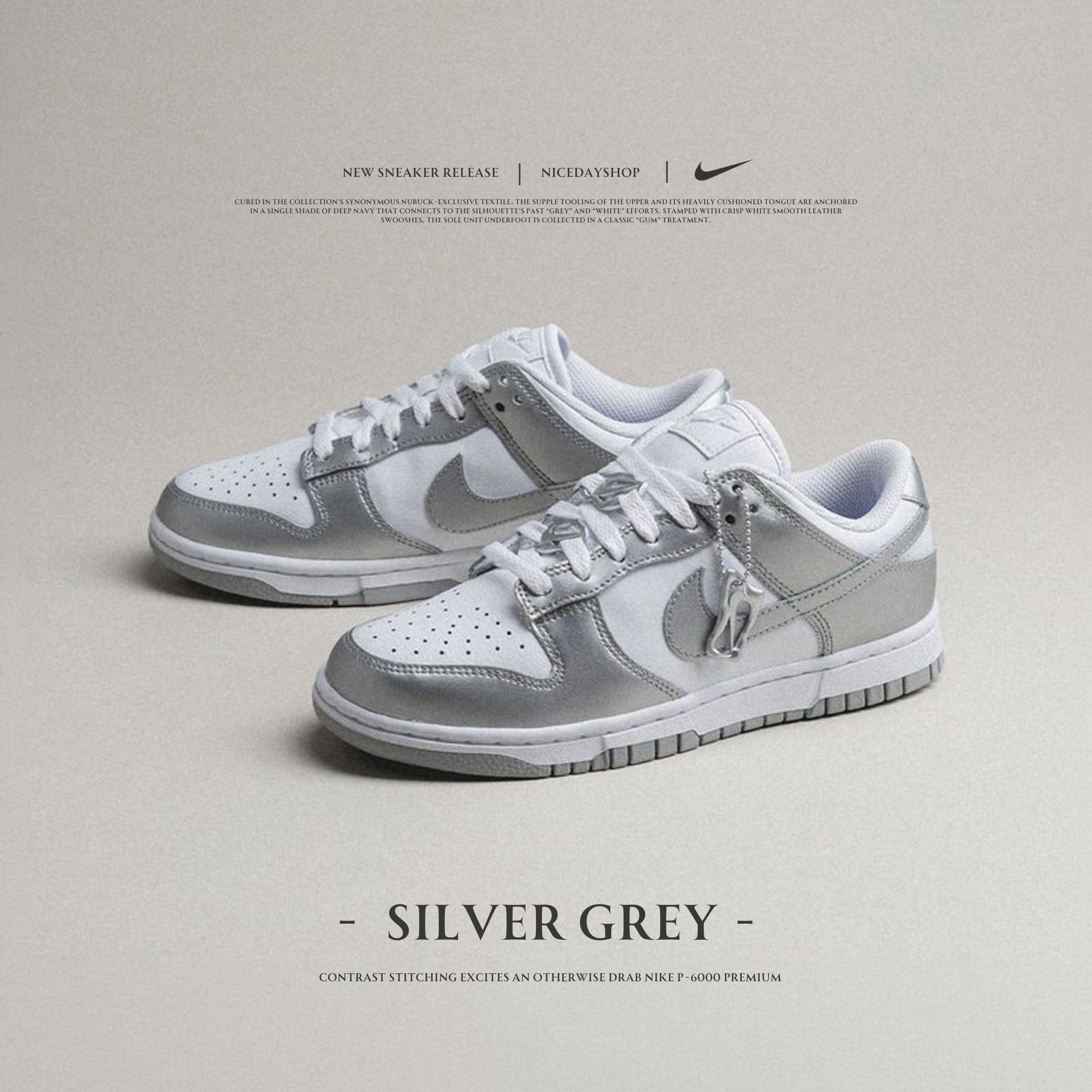 NICEDAY 代購 Nike Dunk 銀 白 科技 低筒 女款 FV1311-100