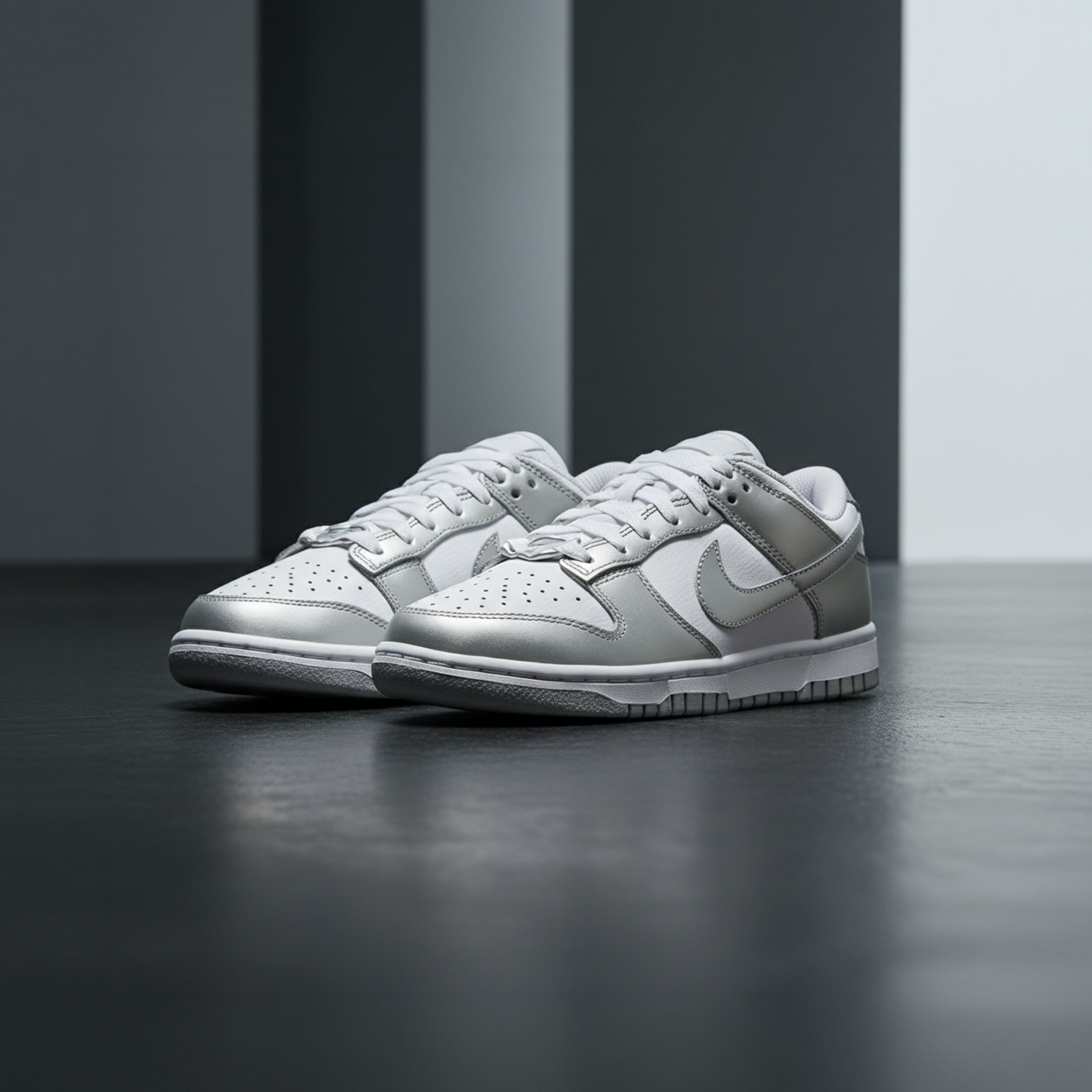 NICEDAY 代購 Nike Dunk 銀 白 科技 低筒 女款 FV1311-100