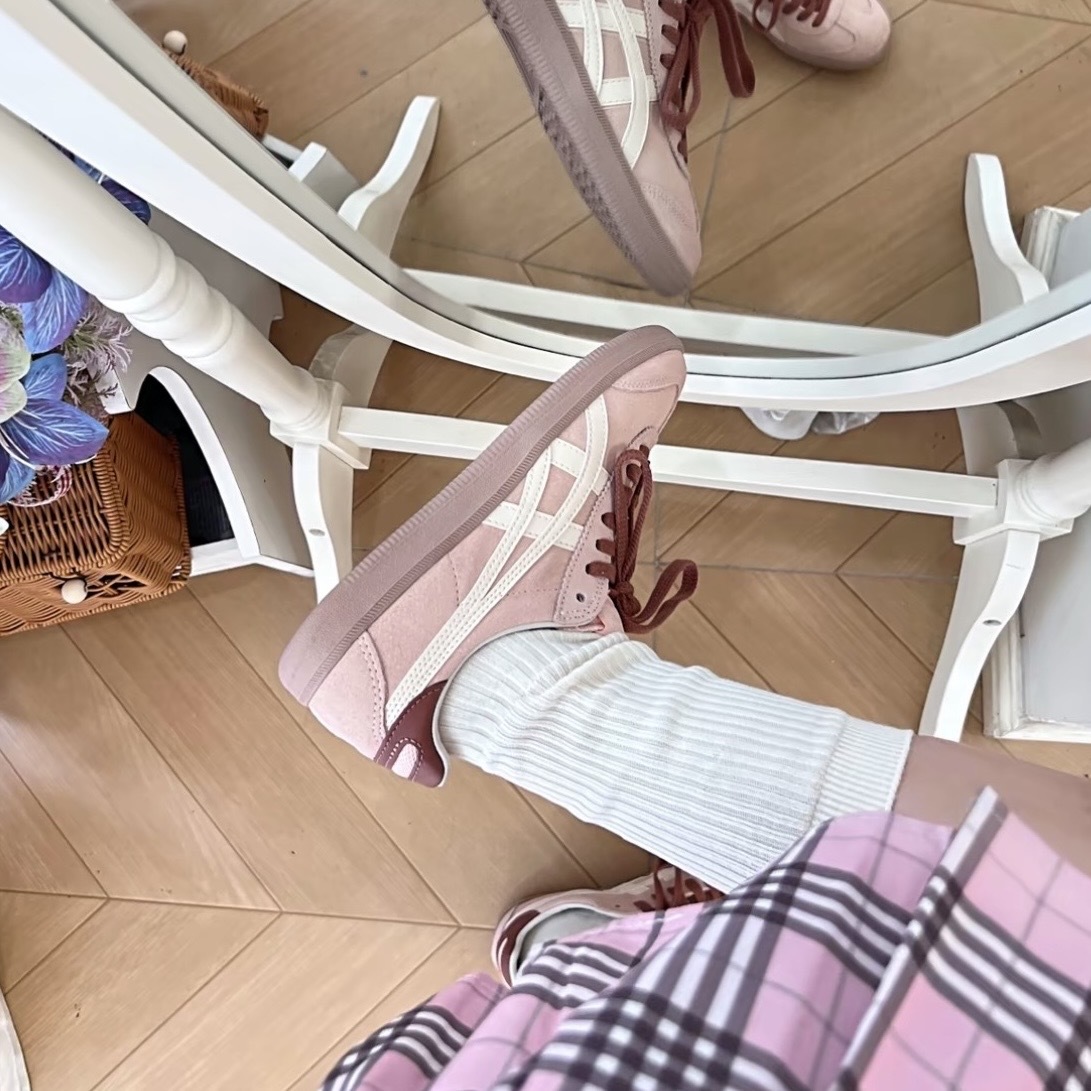 ONITSUKA TIGER 乾燥玫瑰 撞色 復古 德訓鞋 鬼塚虎 1183A907-704