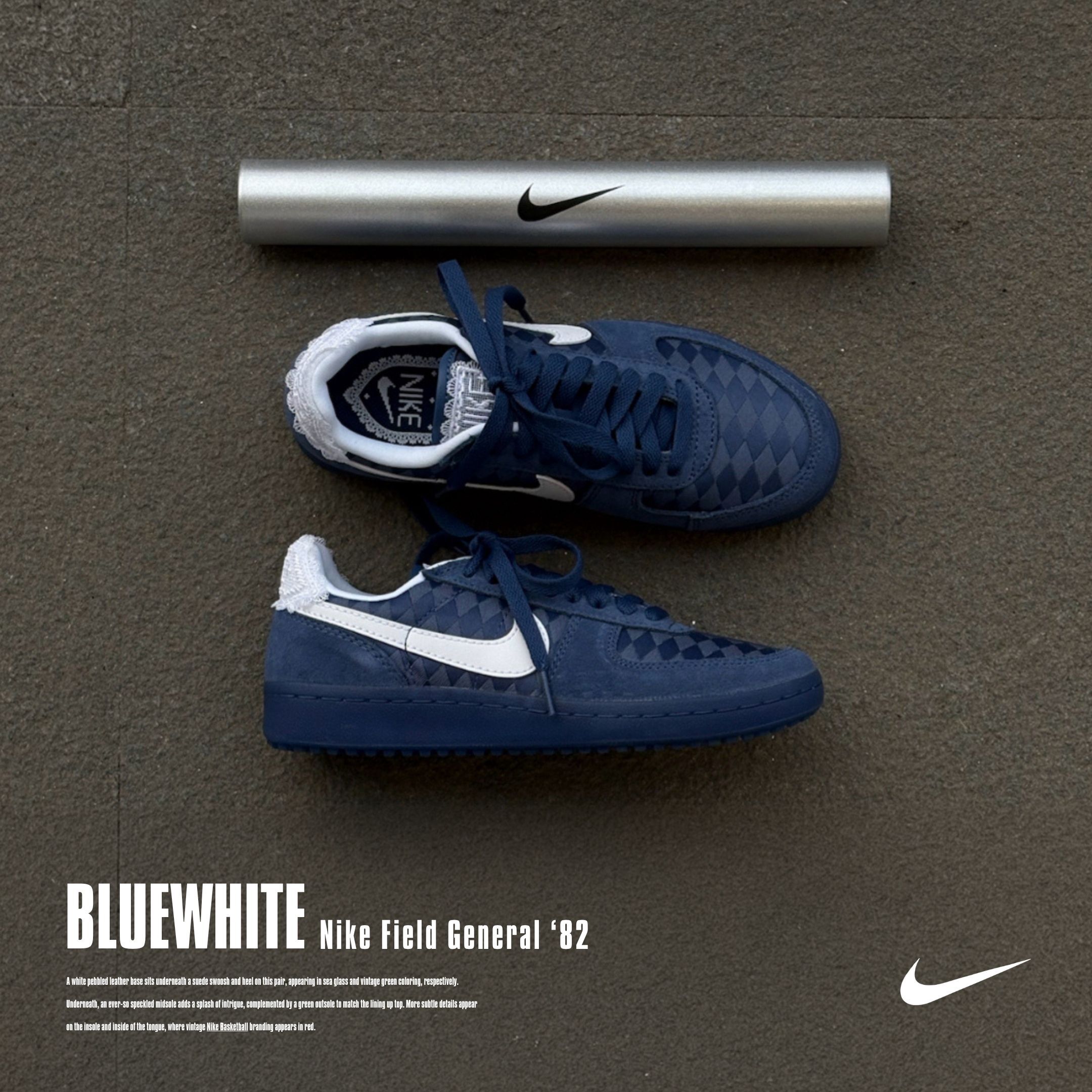 NICEDAY 代購 Nike Field General 海軍藍 白 菱型 IH2487-400