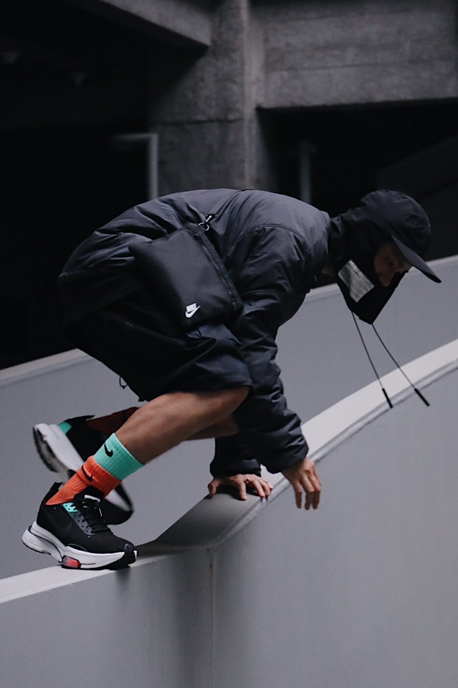 代購-NIKE AIR ZOOM TYPE N.354 黑薄荷綠 黑色 雙層中底 增高 解構 氣墊 CJ2033-010