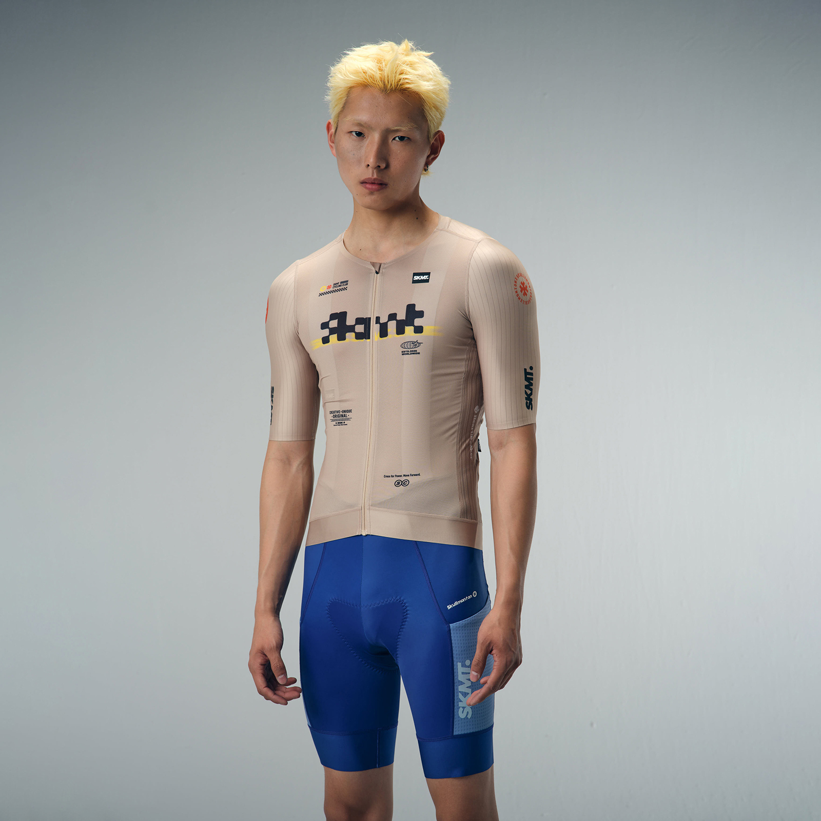 閃特卡其男款短車衣