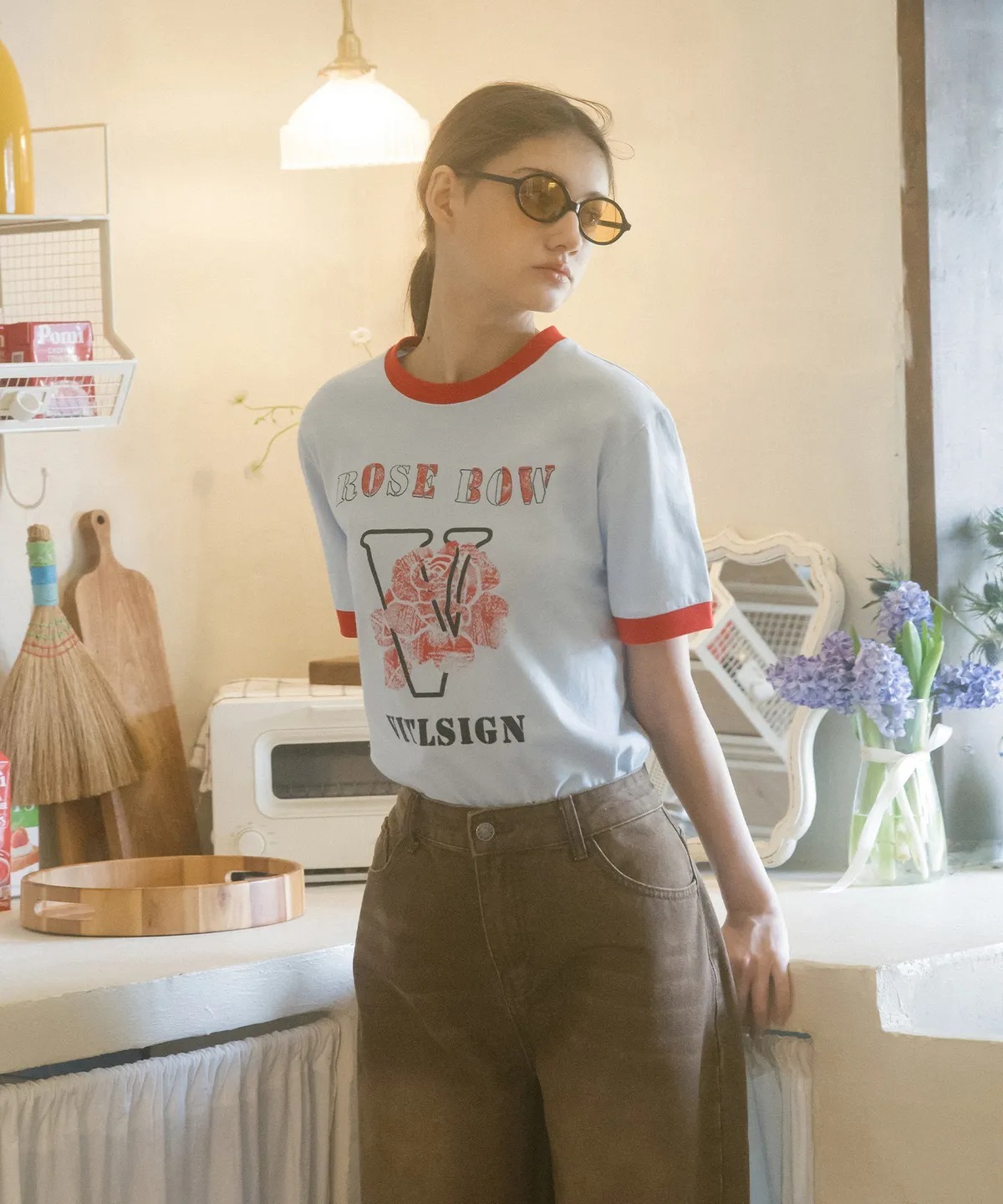 VITALSIGN Rosebau Ringer T-Shirt