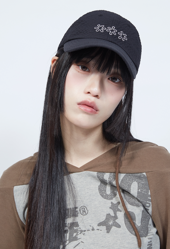 【直播】LMR LX0413917 三花圖案刺繡棒球帽