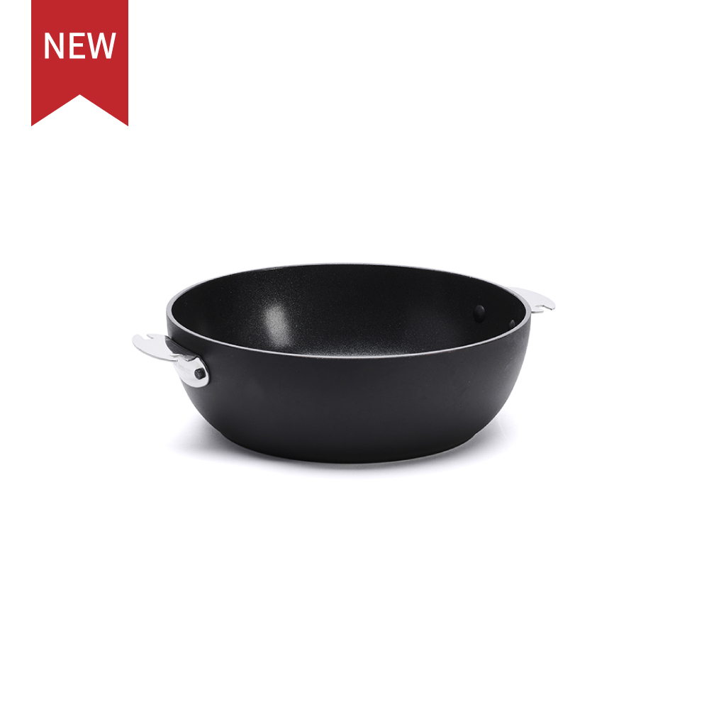 LOQY CERANOA 活動柄系列 l 陶瓷不沾深煎鍋 (需另選購握柄-適用IH爐)