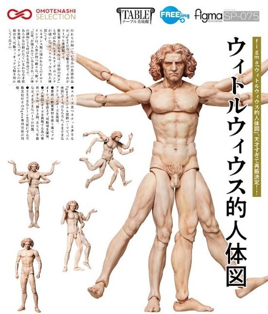テーブル美術館「figma ウィトルウィウス的人体図」
