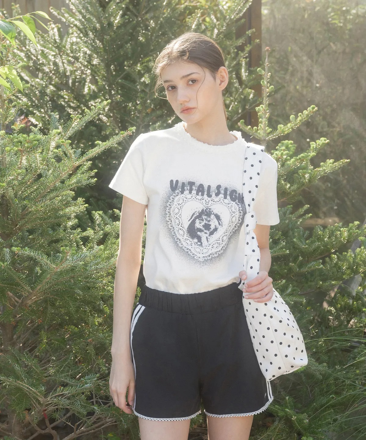 VITALSIGN Heart Lace Bunny T-Shirt