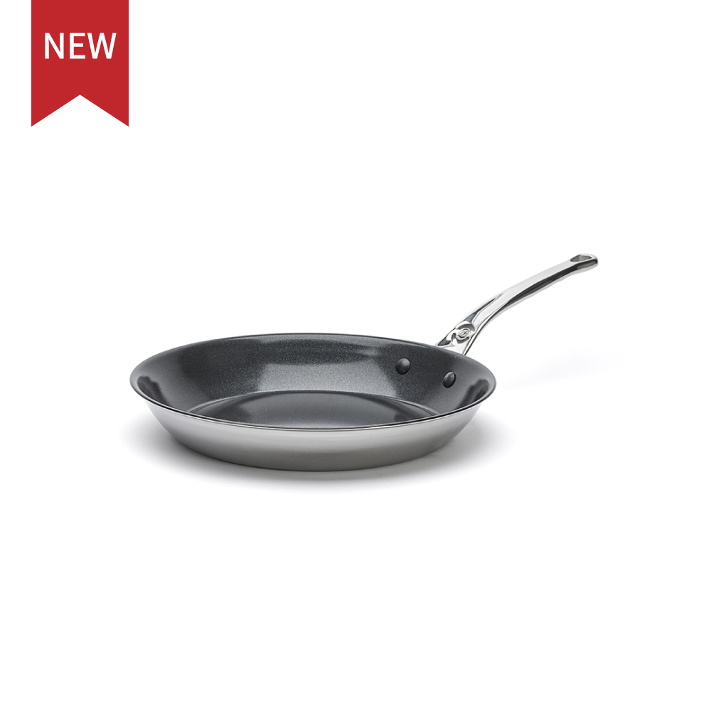 Affinity系列 l 旗艦多層複合不鏽鋼+陶瓷不沾平煎鍋-感應爐適用