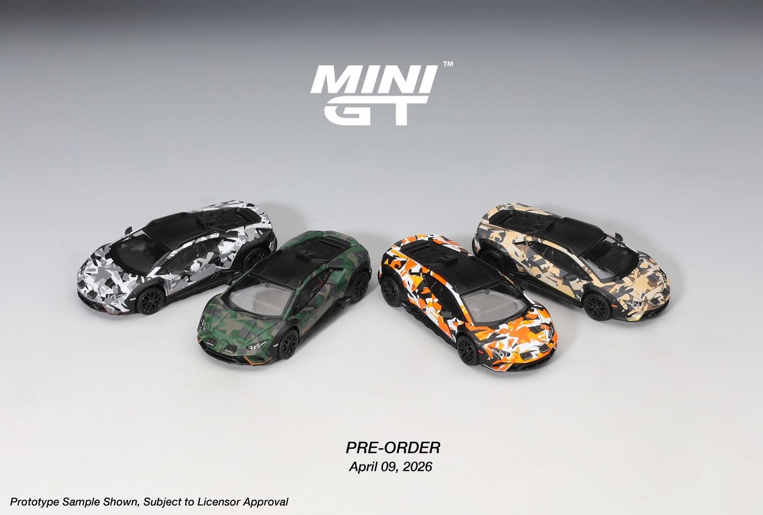 預訂 Pre Order - MiniGT Lamborghini Huracán Sterrato All Terrarin Set      (MGTS0026)