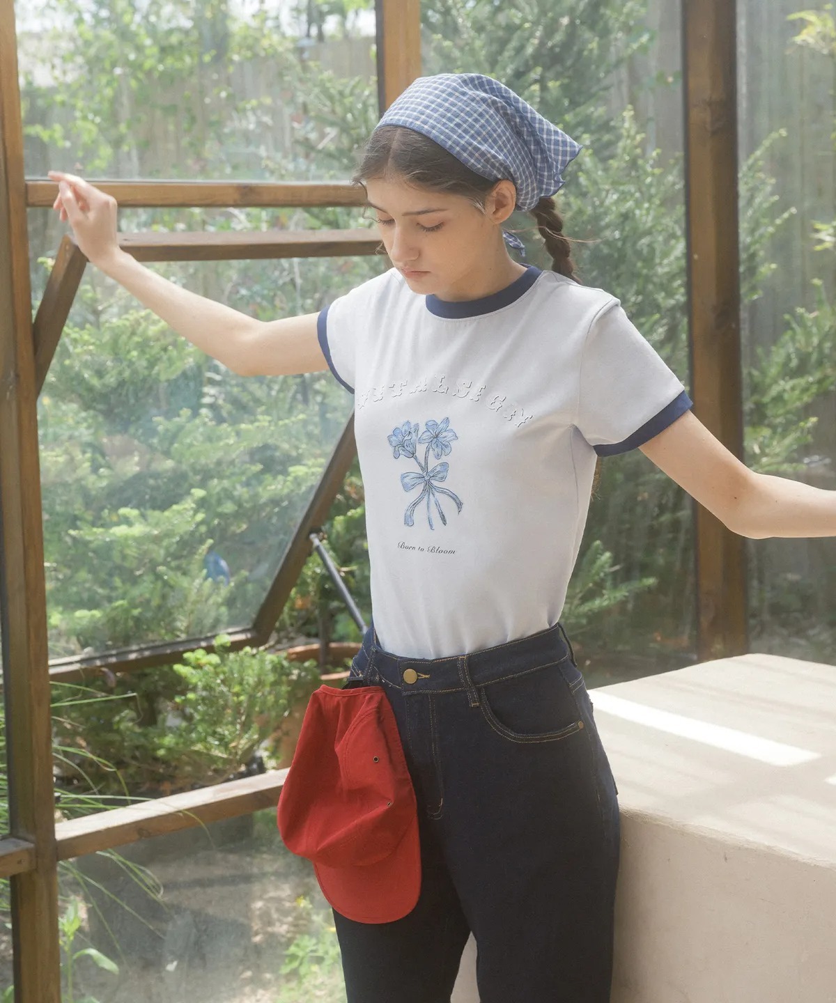 VITALSIGN Lily Ribbon Ringer T-Shirt