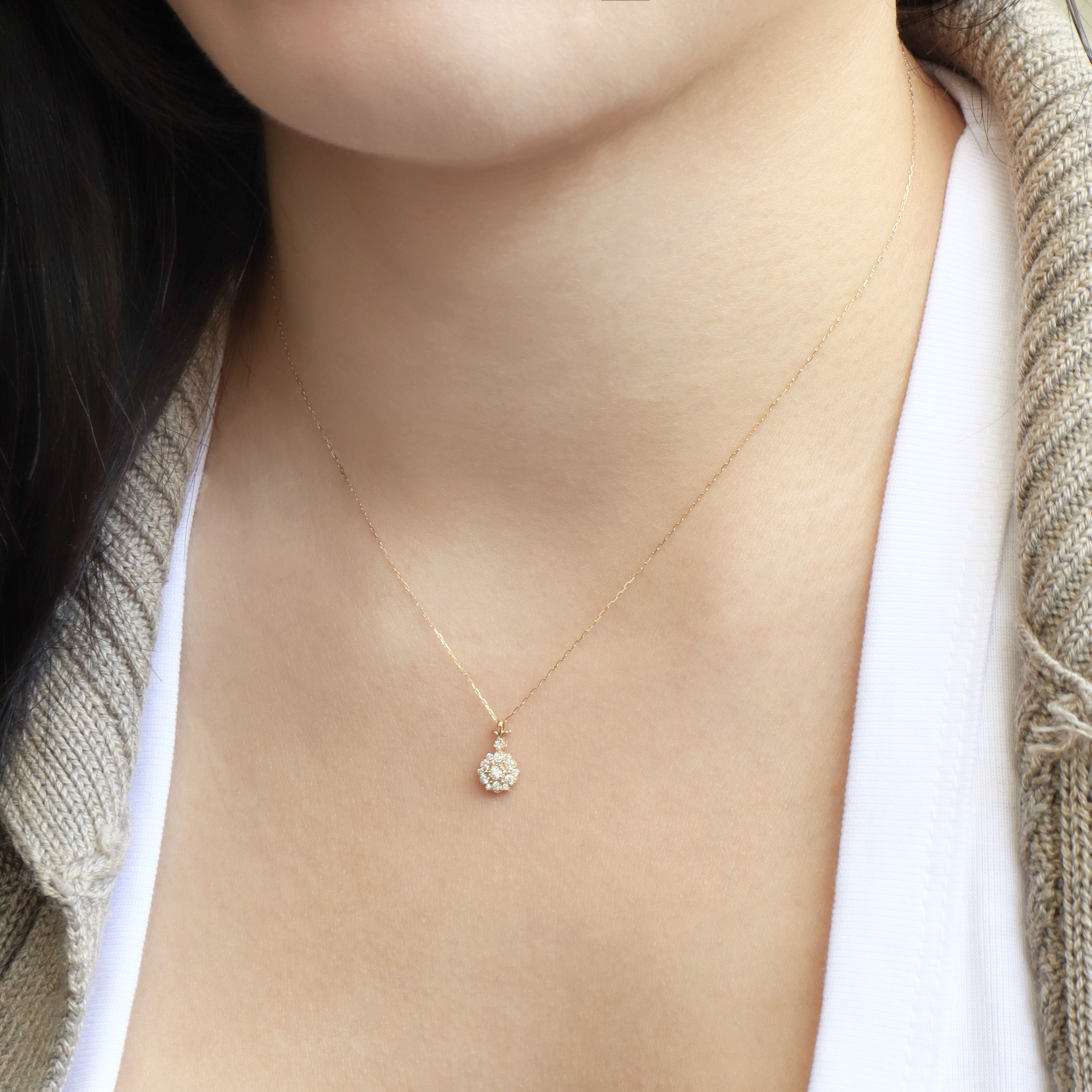 18K/繁盛之花墜鍊