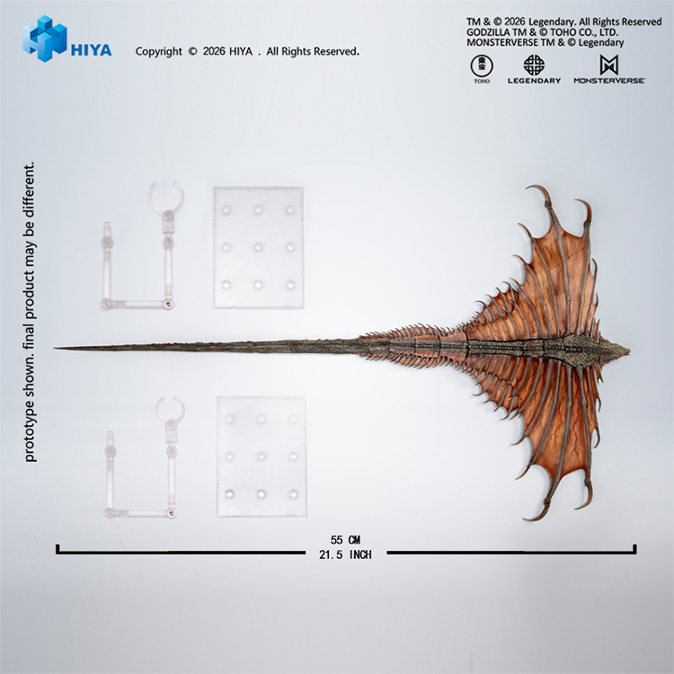 (預訂) HIYA 海雅玩具 EBG0191  55cm 哥吉拉大戰金剛 鳴蛇 可行動辦