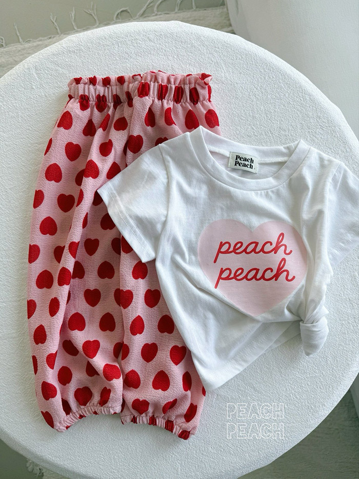 正韓夏PEACHPEACH 兩色PEACHPEACH愛心上衣