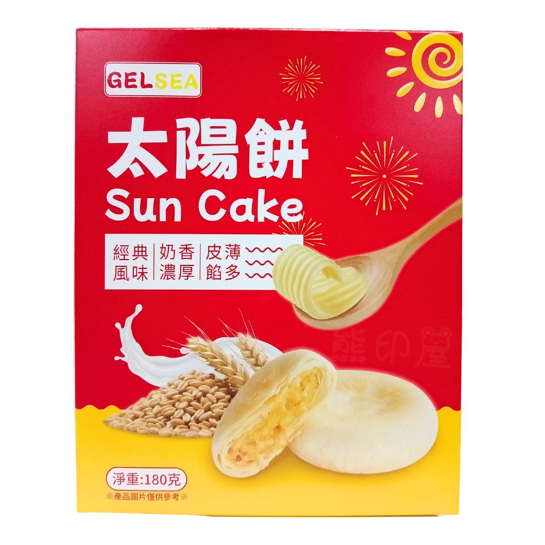 GELSEA 太陽餅 180g 到期日 2026-7-1