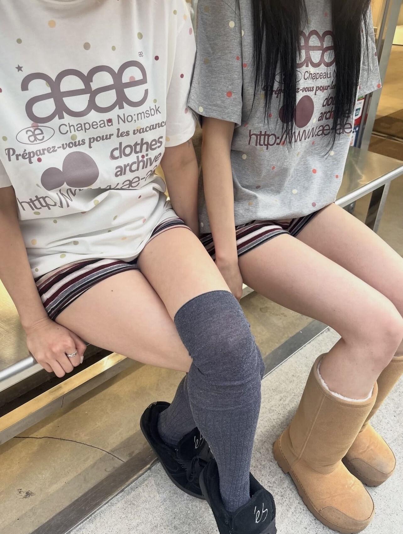 【4/17 - 4/19週末優惠】韓國代購 aeae 經典 Web Logo 印花 圓點 碎花 波點 迷彩 短袖 T-shirts 多款可選