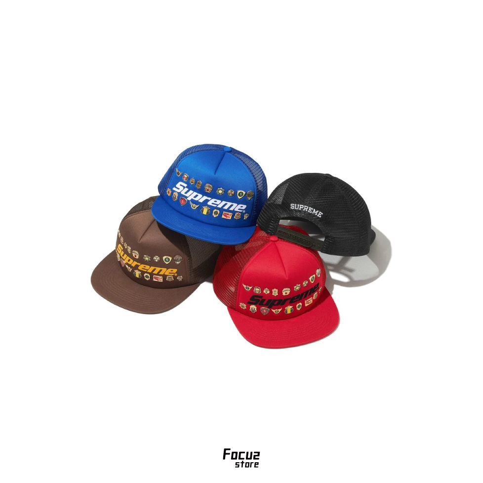 【Focus Store】現貨秒發 Supreme SS26 Week5 Moto Pins Mesh Back 5 Panel 別針卡車帽 四色