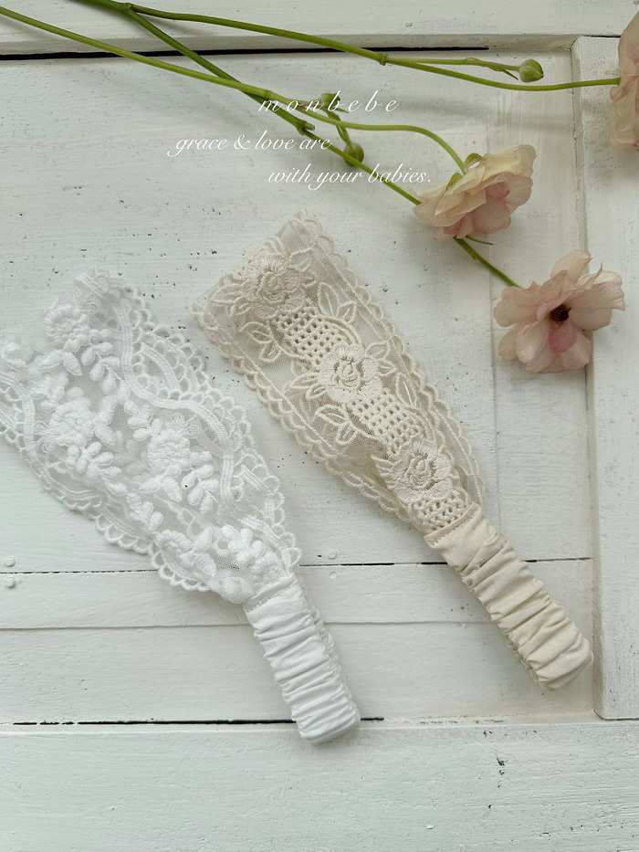 正韓夏Monbebe 四色絕美蕾絲髮帶