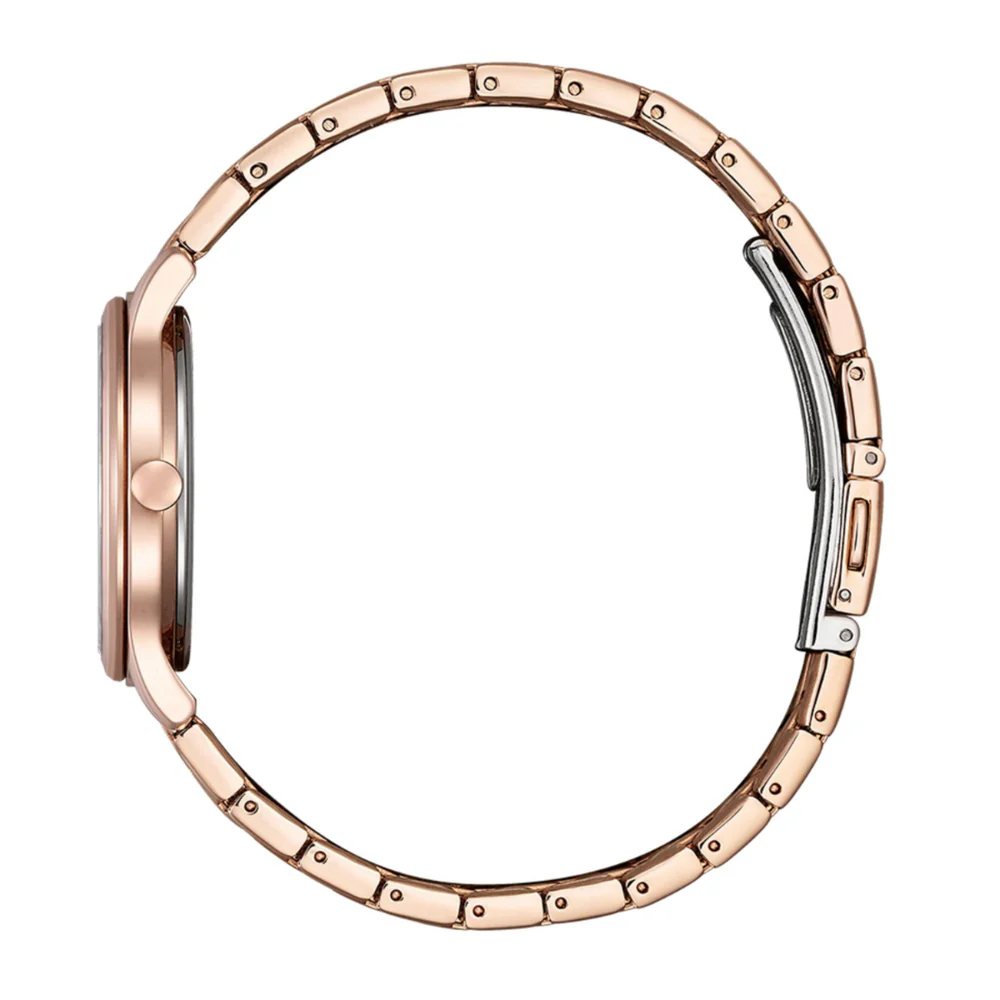 萬年鐘錶 - Citizen 星辰錶   櫻花限定玫瑰金光動能女錶 EM0508-98W  錶徑 32MM