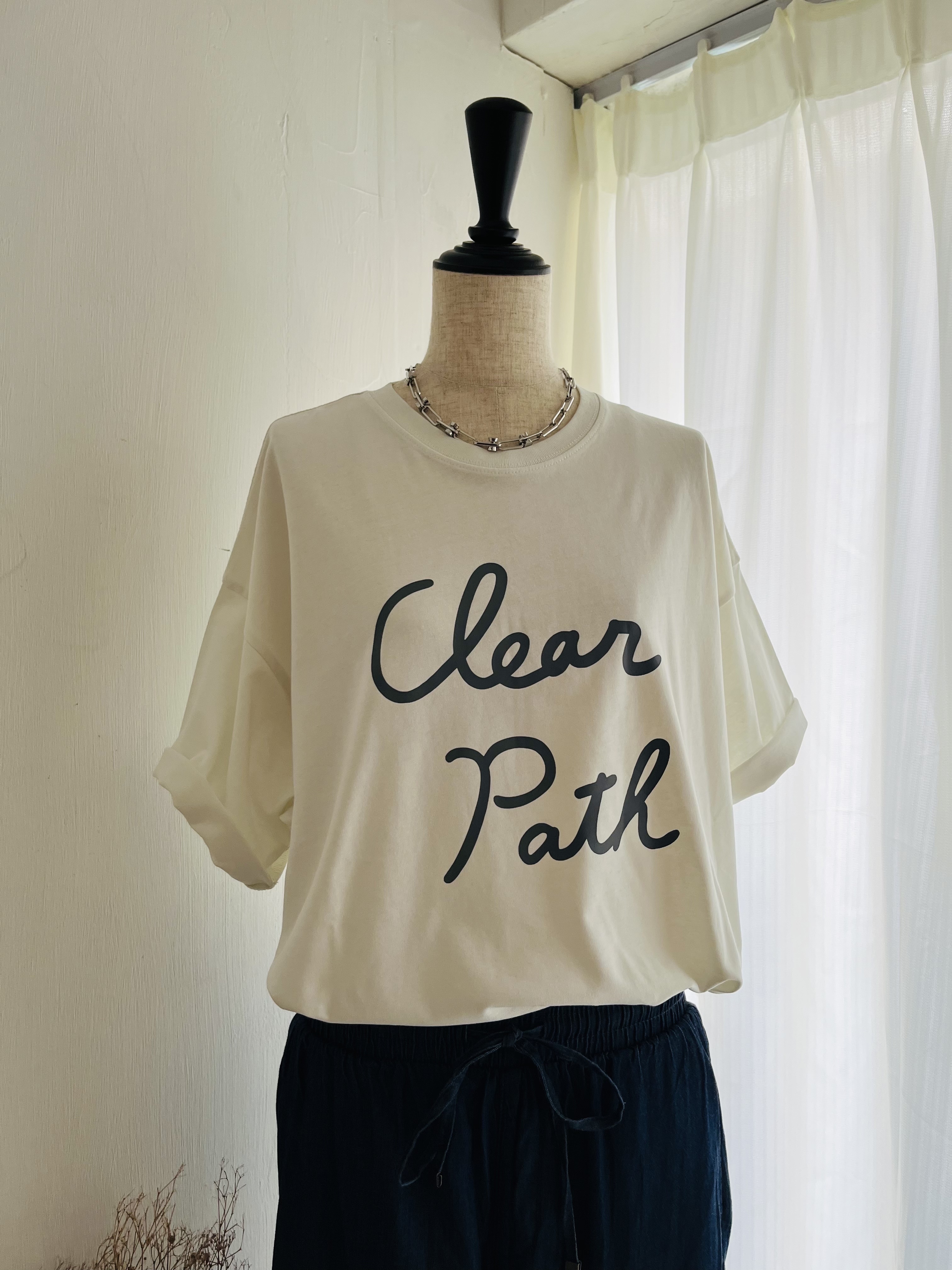 Little Market白色圓領tee