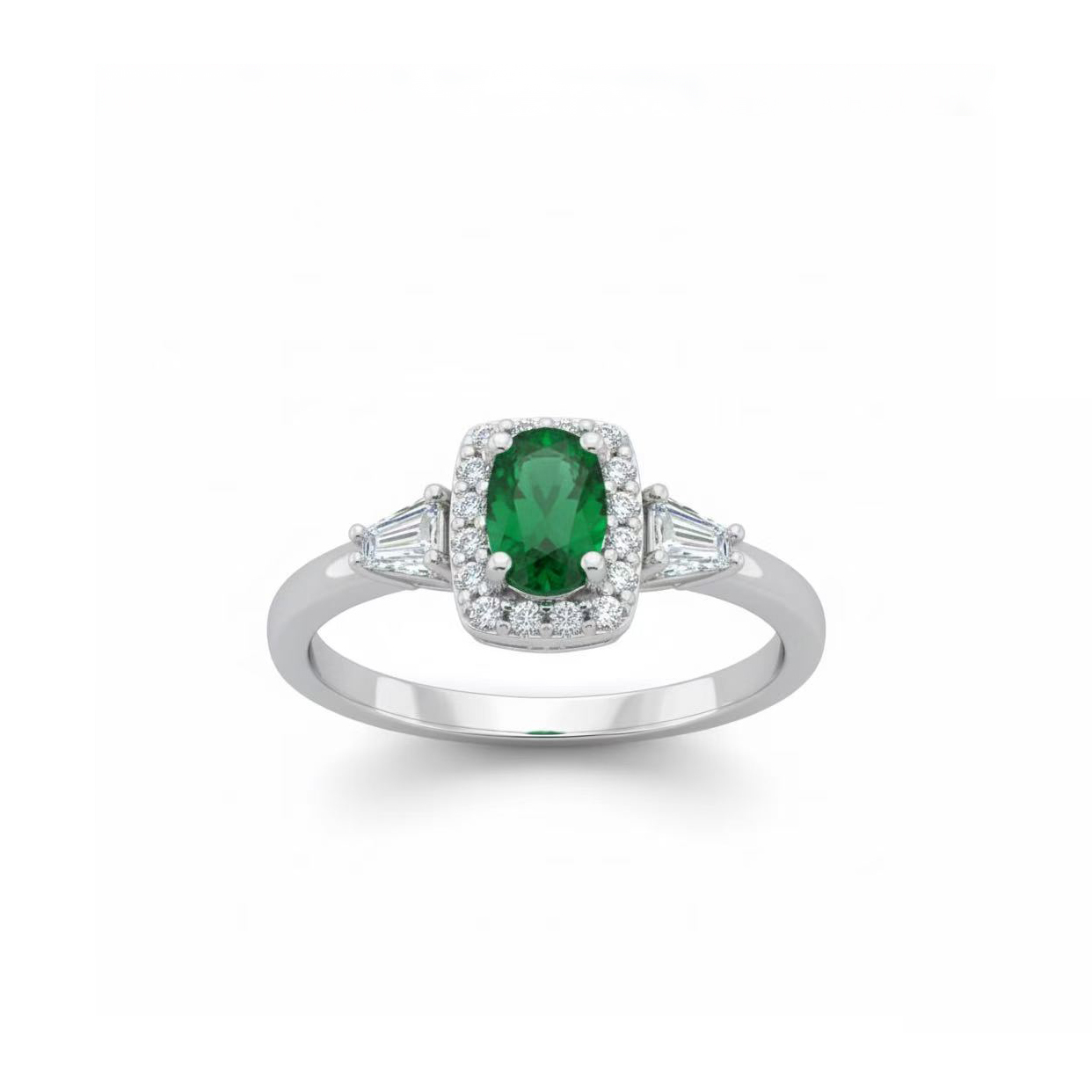 แหวนพลอยไดออปไซด์ (Diopside) D24 G45