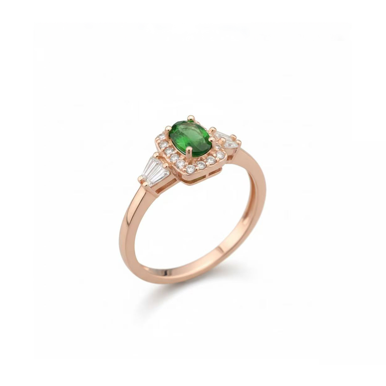 แหวนพลอยไดออปไซด์ (Diopside) D24 G45