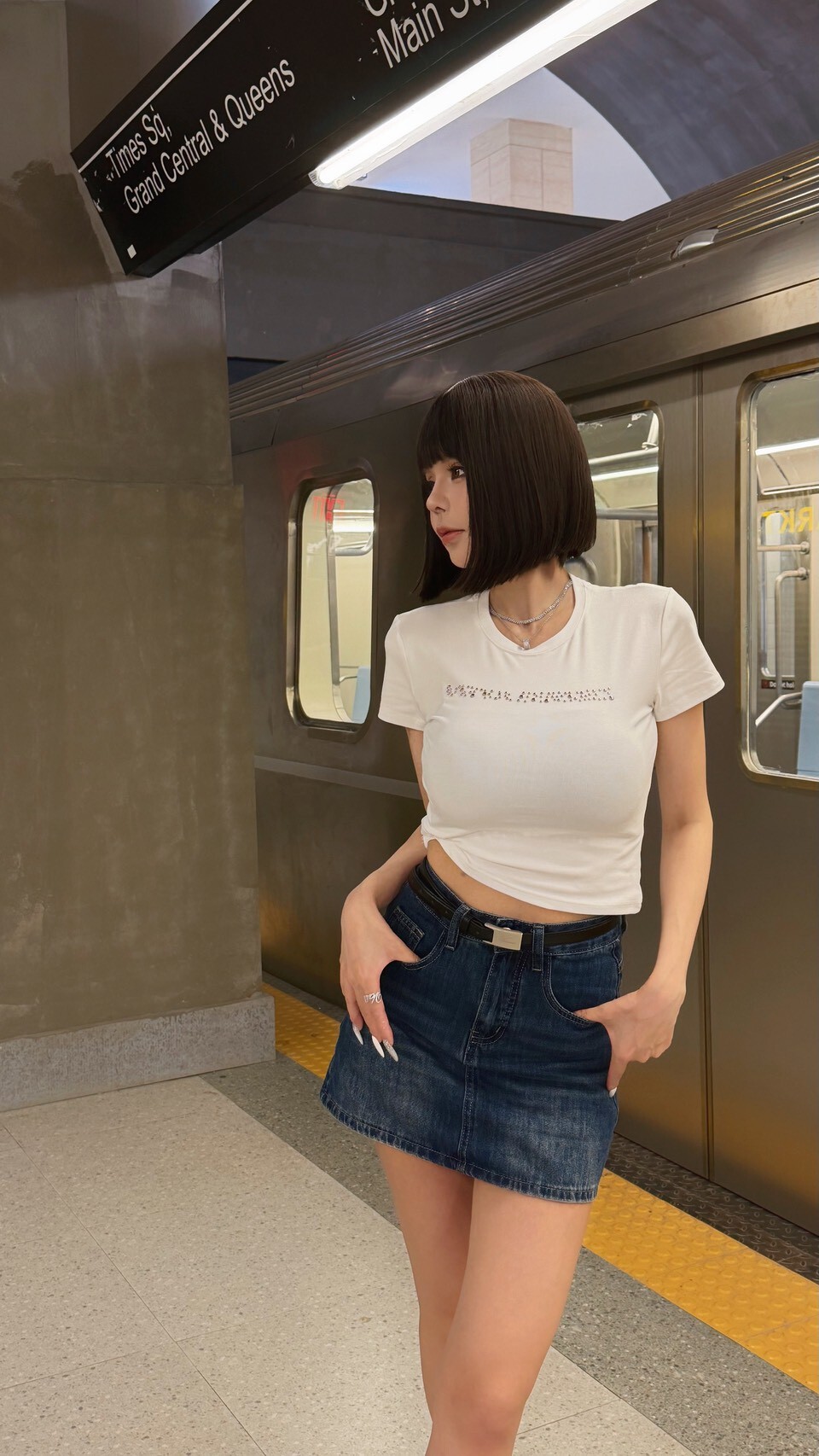 輪廓代號 • Code Curve｜牛仔短褲裙