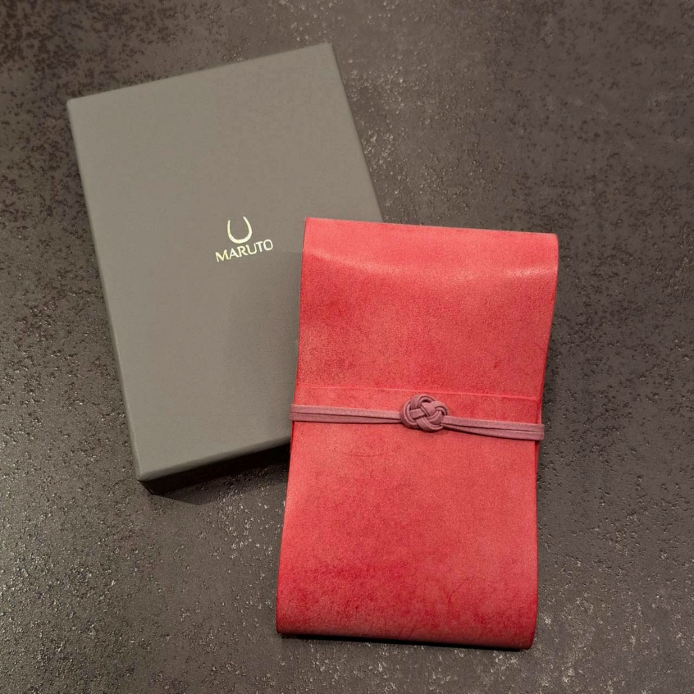 MARUTO 結｜祝儀收納皮套（朱紅）