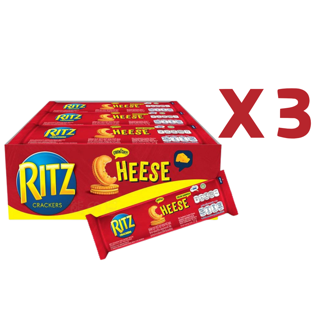 FRITZ - Ritz Cheese 芝士味夾心餅(27GX12) X 3 到期日 2026-8-1