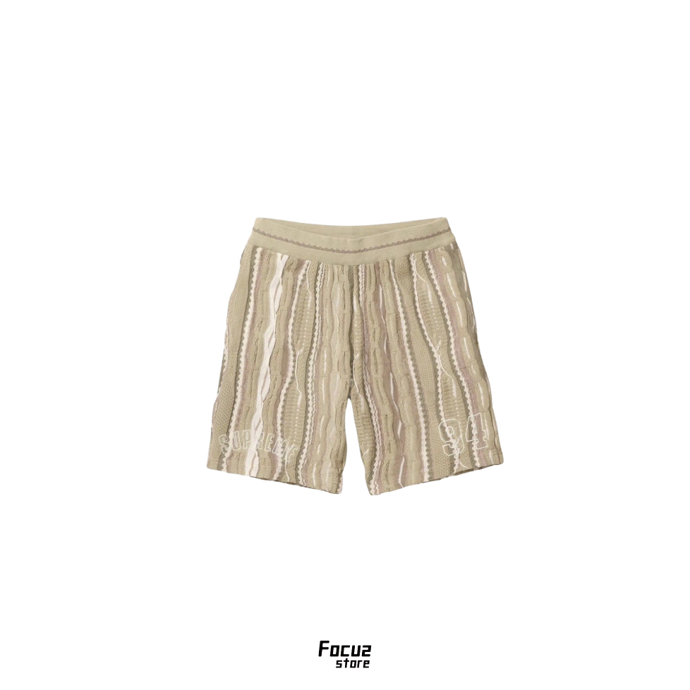【Focus Store】現貨秒發 Coogi x Supreme SS23 Baseketball Short "Tan" 針織籃球短褲 卡其色