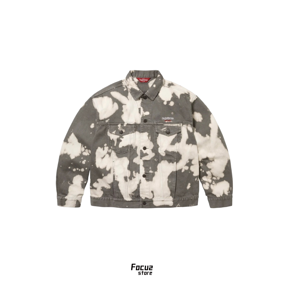 【Focus Store】現貨秒發 Supreme SS25 Archive Denim Trucker Jacket "Bleached" 褪色牛仔外套