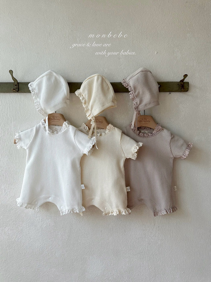 正韓夏Monbebe 三色絕美寶寶包屁衣