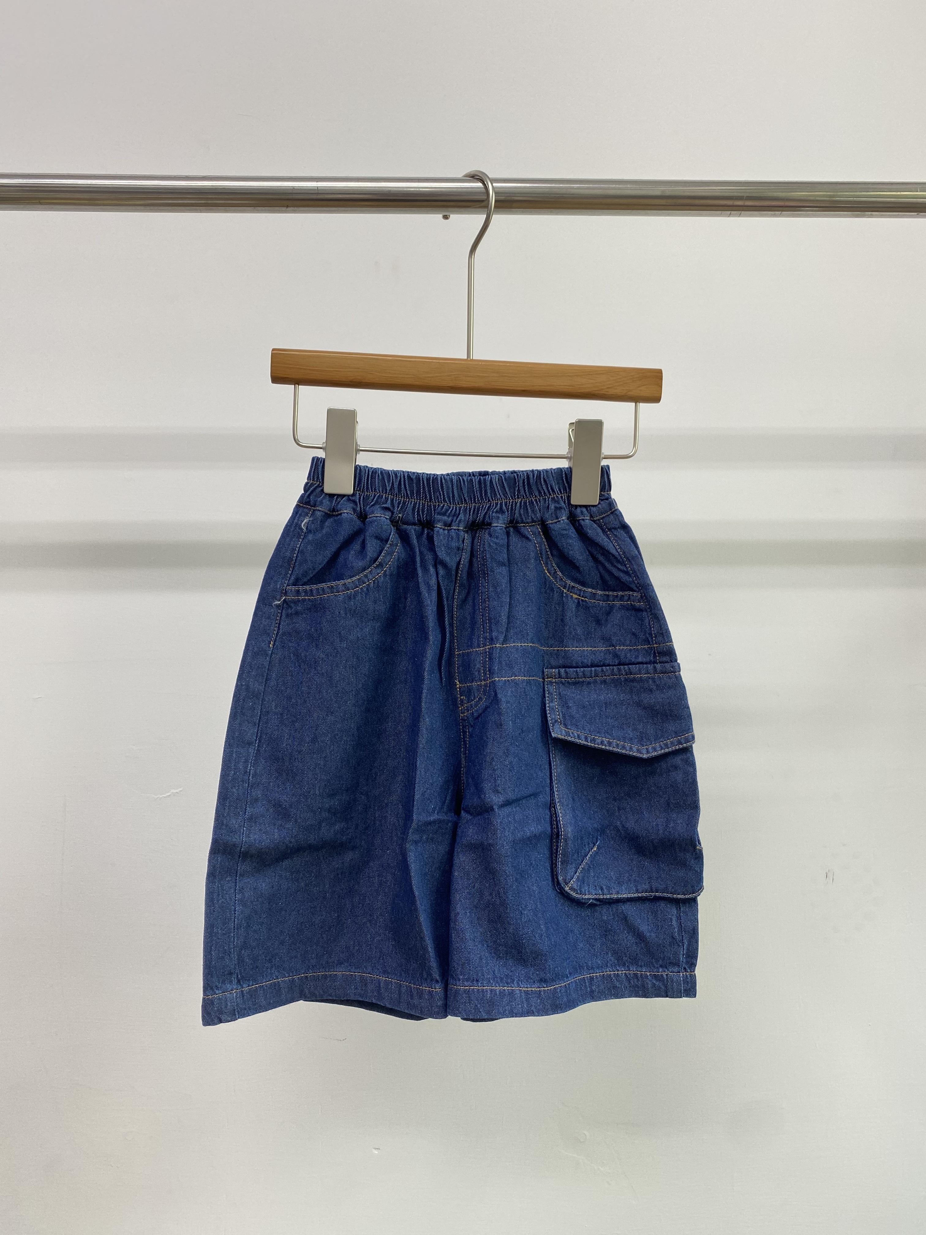 A04860車線牛仔五分褲