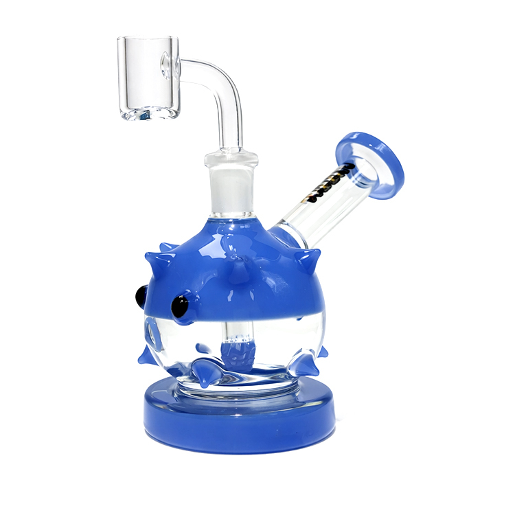 Hittn - HIT154 Blowfish Glass Dab Rig 玻璃水煙壺