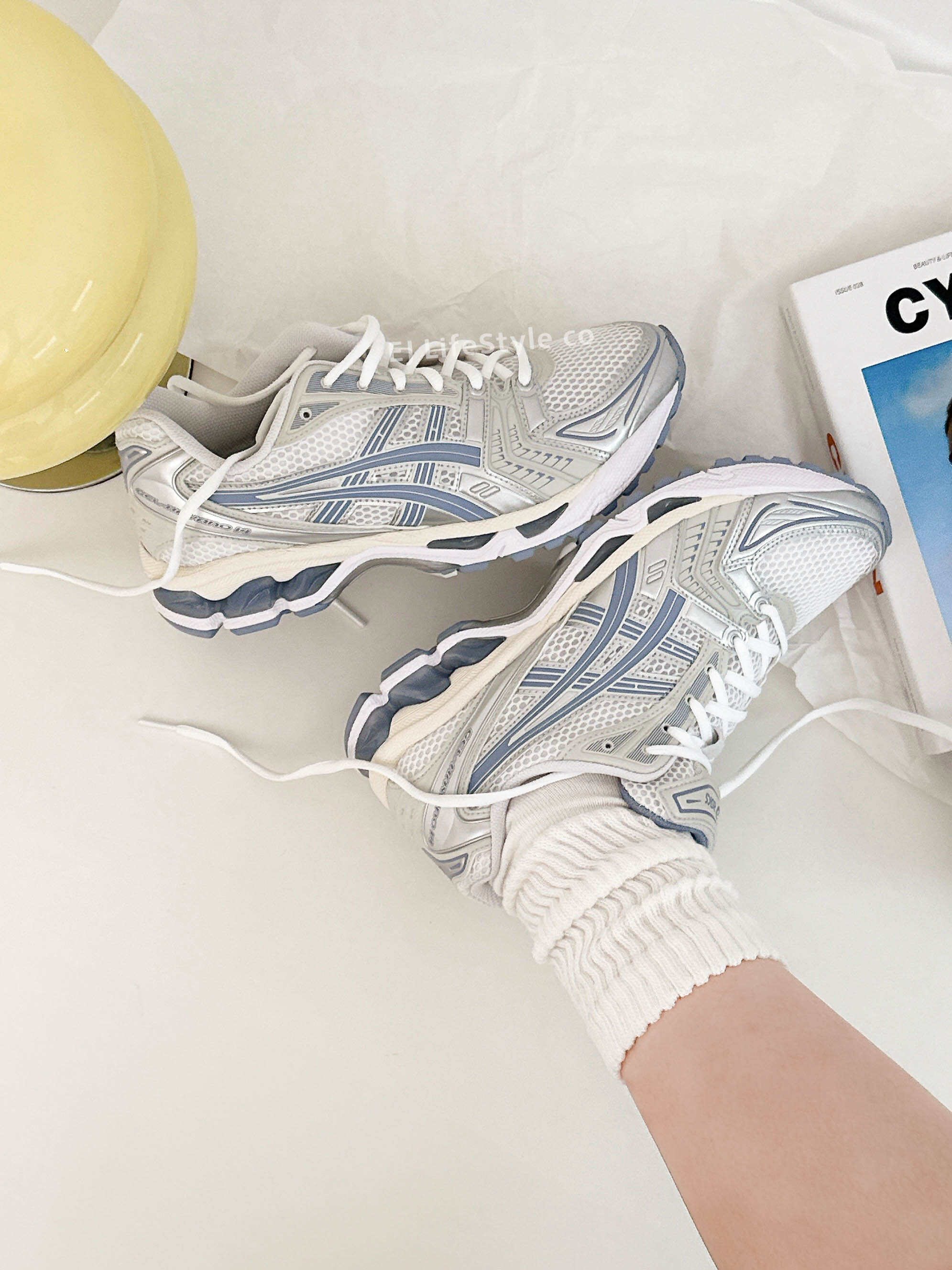 ASICS GEL-KAYANO 14 水藍銀白 水藍 海鹽灰 灰銀 男女鞋 1203A537-115 / 現貨