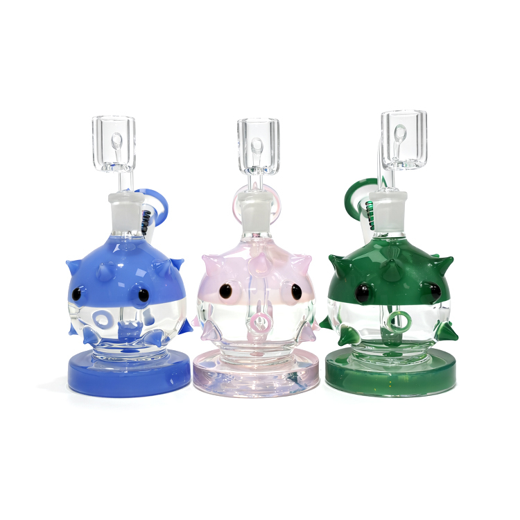 Hittn - HIT154 Blowfish Glass Dab Rig 玻璃水煙壺