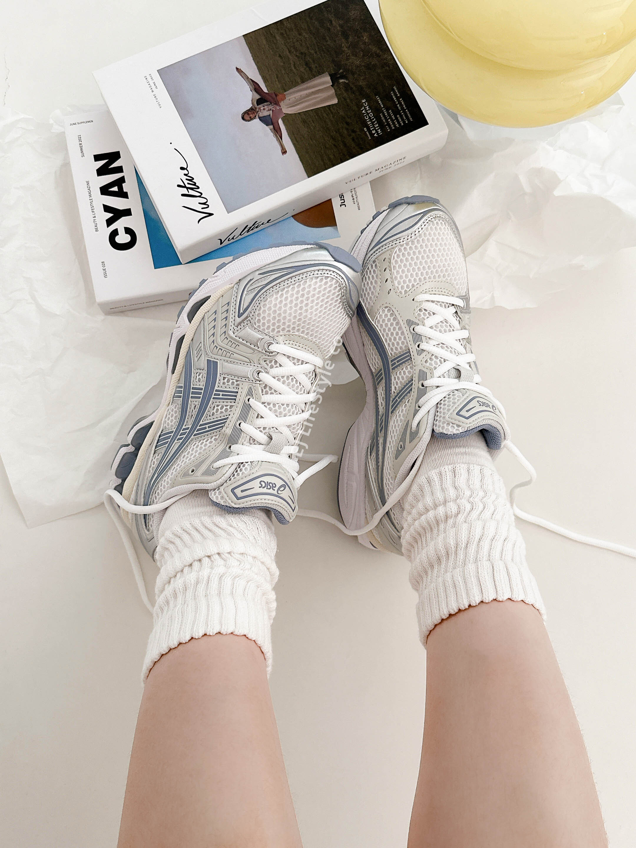 ASICS GEL-KAYANO 14 水藍銀白 水藍 海鹽灰 灰銀 男女鞋 1203A537-115 / 現貨