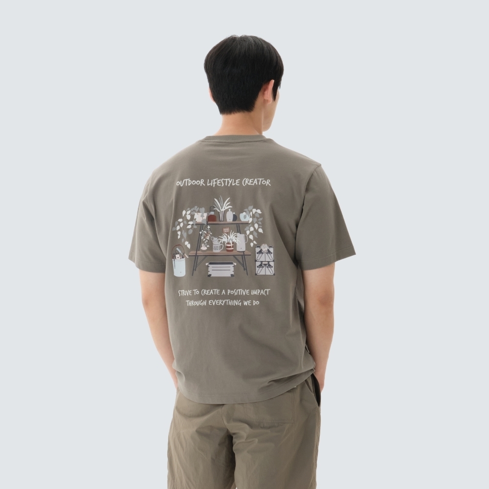 Snow Peak 棉質植物印花短袖T恤 S26MUF-TS60