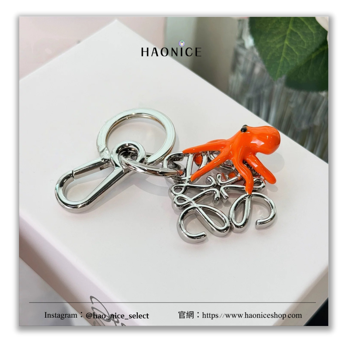 【HAO NICE】上海經銷商🇪🇸LOEWE x Sunafujita 聯名 小章魚logo鑰匙扣 吊飾 登山扣