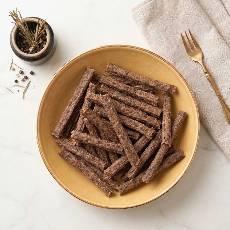 Purple Taro Sweet Potato Beef Strips